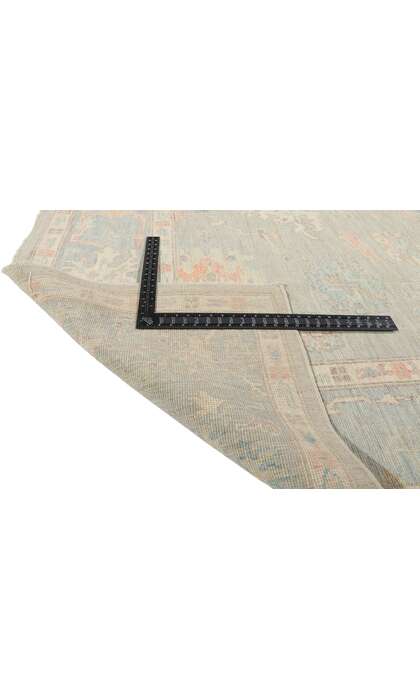 8 x 10 Colorful Pastel Oushak Rug 80894
