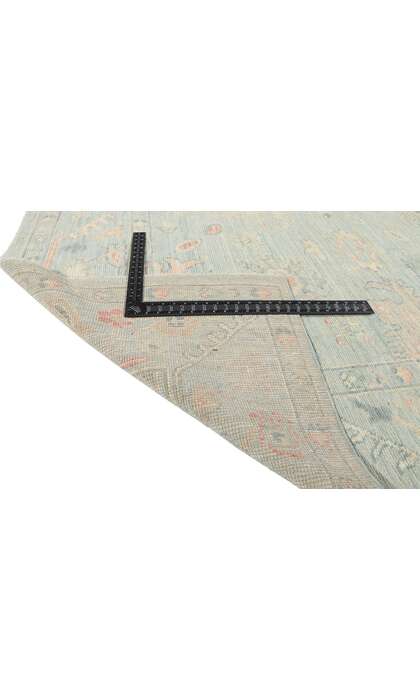8 x 10 Colorful Pastel Oushak Rug 80895