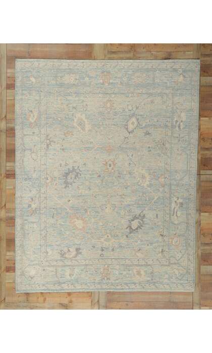 8 x 10 Vintage-Inspired Oushak Rug 80897