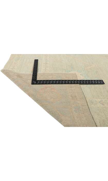 8 x 10 Colorful Pastel Oushak Rug 80899