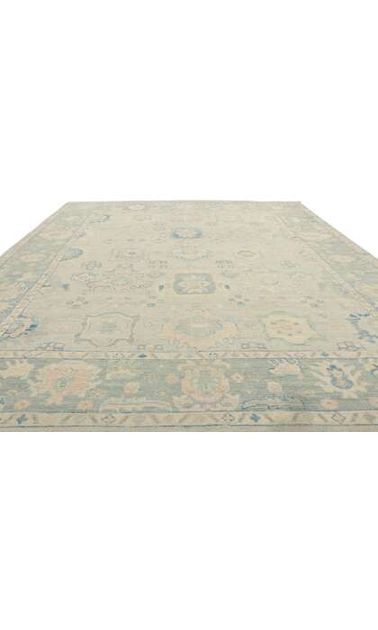 8 x 10 Modern Light Blue Oushak Rug 80900