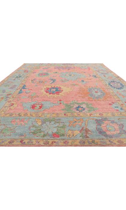8 x 10 Colorful Oushak Rug 80959