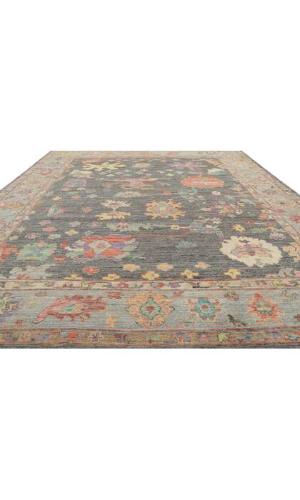 8 x 10 Colorful Oushak Rug 80970