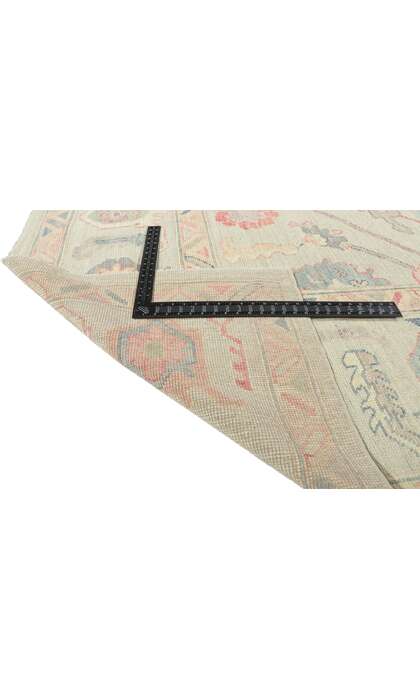 9 x 12 Colorful Modern Oushak Rug 80904