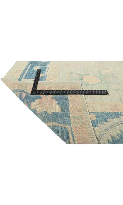 9 x 12 Colorful Oushak Rug 80905 backside