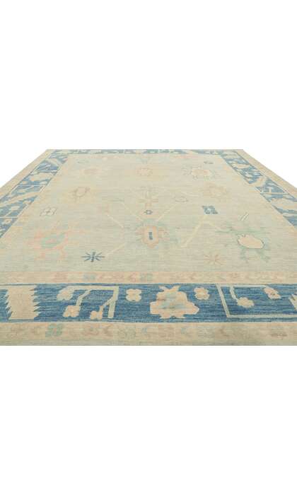 9 x 12 Colorful Oushak Rug 80905 texture