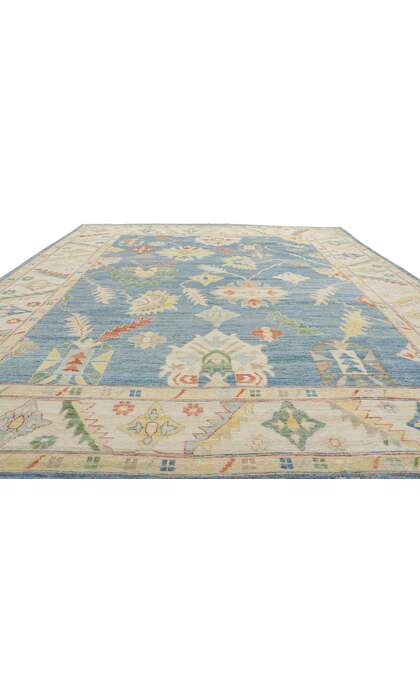 9 x 12 Colorful Oushak Rug 80958