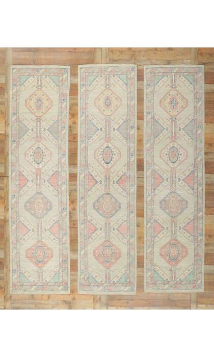 3 x 10 Colorful Oushak Runner 80831