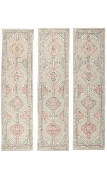 3 x 10 Colorful Oushak Runner 80831