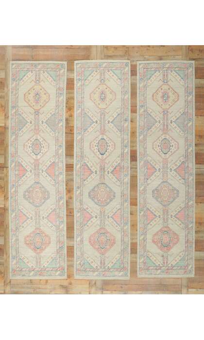 3 x 10 Colorful Oushak Runner 80837