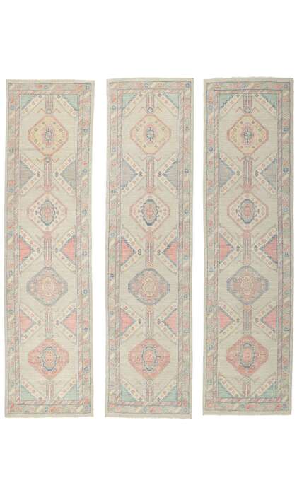 3 x 10 Colorful Oushak Runner 80837