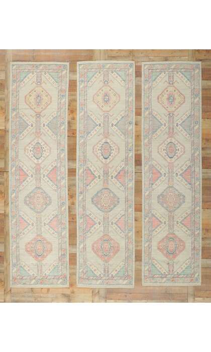 3 x 10 Colorful Oushak Runner 80839