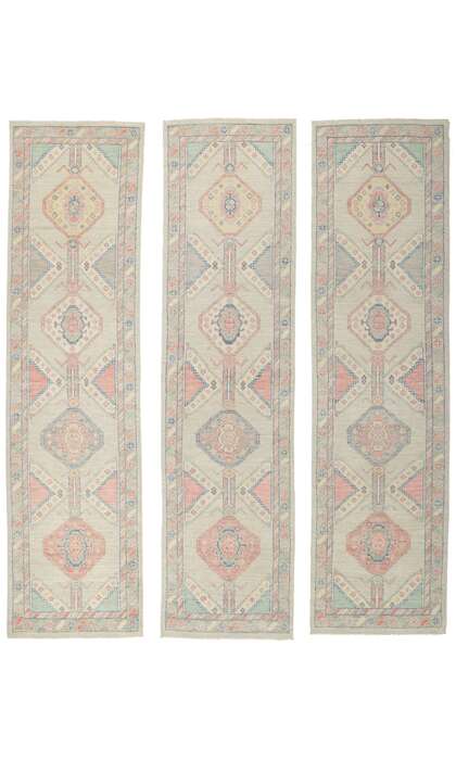 3 x 10 Colorful Oushak Runner 80839