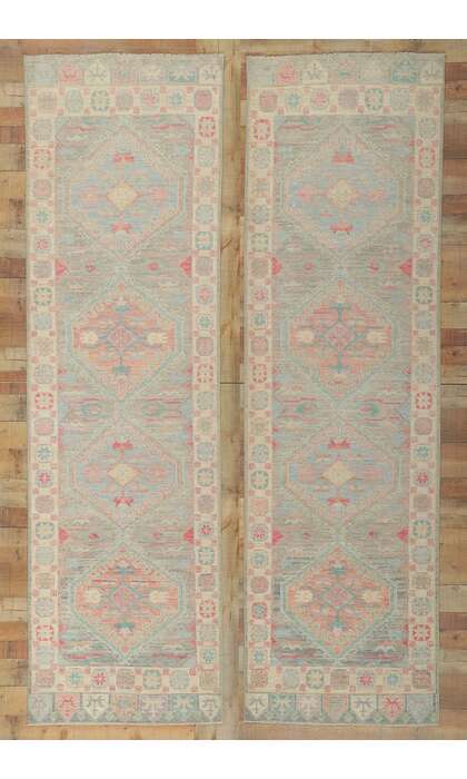 3 x 10 Colorful Oushak Runner 80866