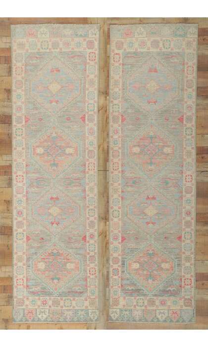 3 x 10 Colorful Oushak Runner 80862