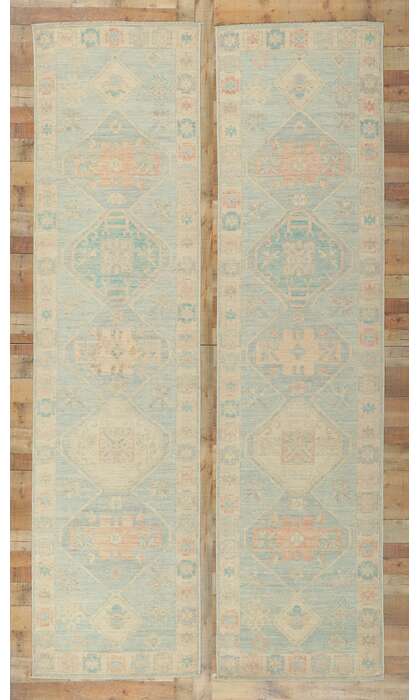 3 x 12 Colorful Oushak Runner 80875