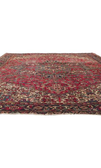 10 x 12 Vintage Persian Heriz Rug 78349