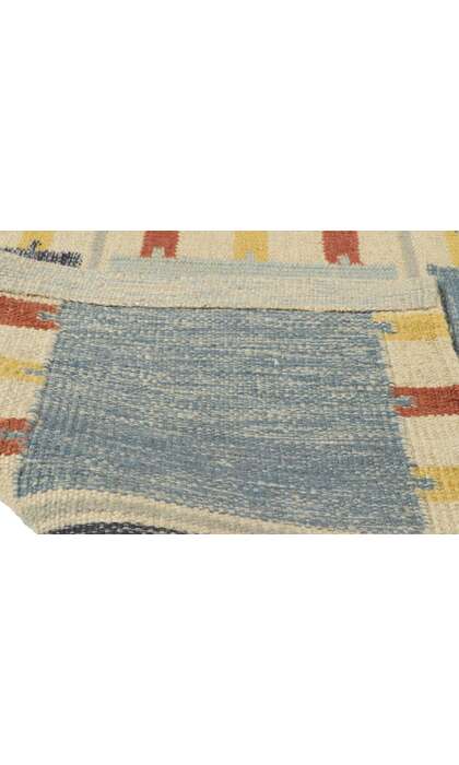 10 x 14 Scandinavian Modern Swedish Inspired Kilim Rug 30853