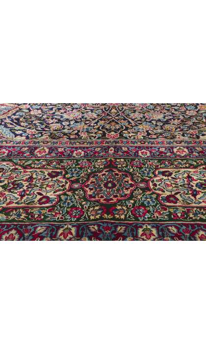 11 x 16 Vintage Persian Kerman Rug 61108