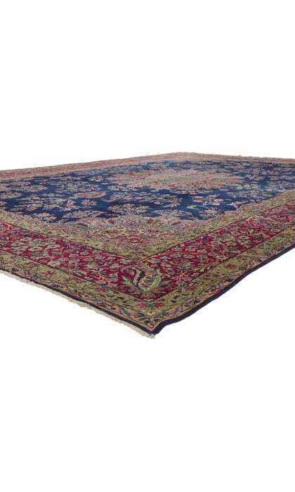 11 x 16 Vintage Persian Kerman Rug 78336