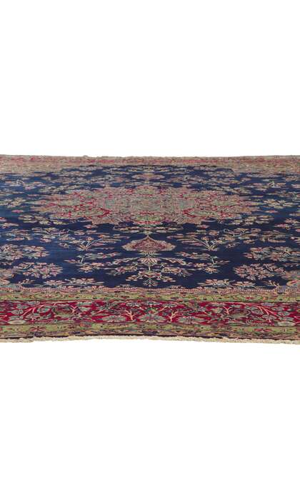 11 x 16 Vintage Persian Kerman Rug 78336