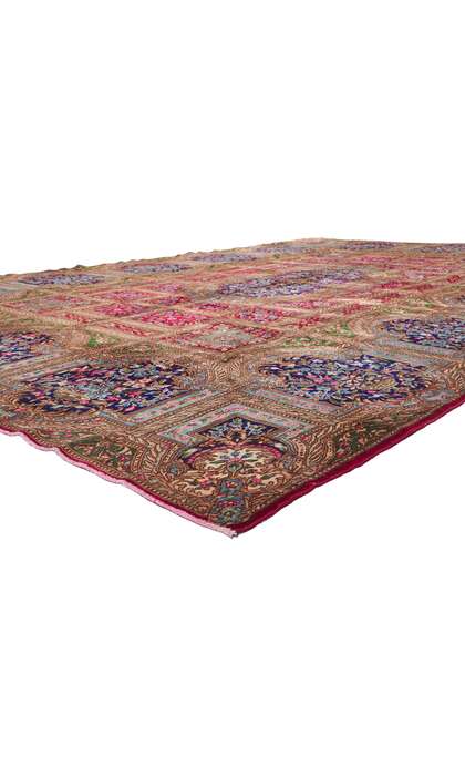 11 x 17 Vintage Persian Lavar Kerman Rug 78342