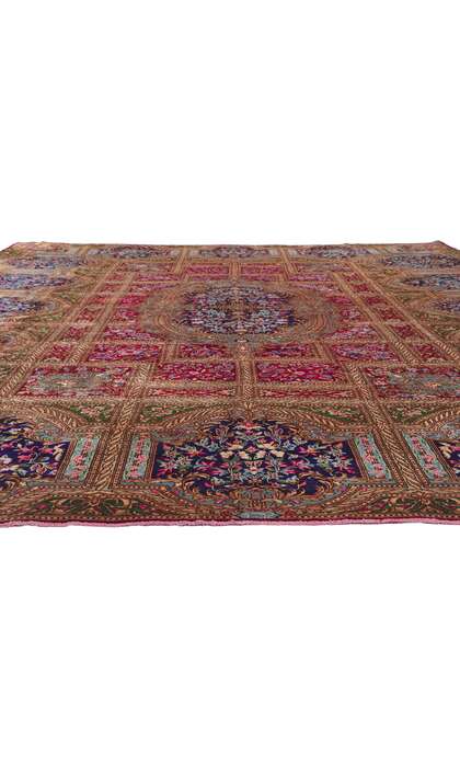 11 x 17 Vintage Persian Lavar Kerman Rug 78342