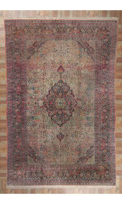 12 x 18 Vintage Chinese Silk Rug 78337