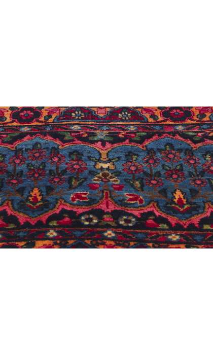 13 x 19 Antique Persian Yazd Rug 78356