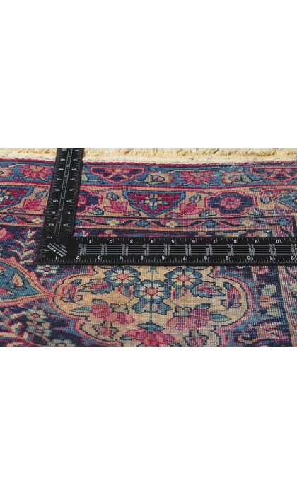13 x 19 Antique Persian Yazd Rug 78356
