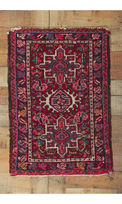 2 x 3 Vintage Persian Heriz Rug 78347