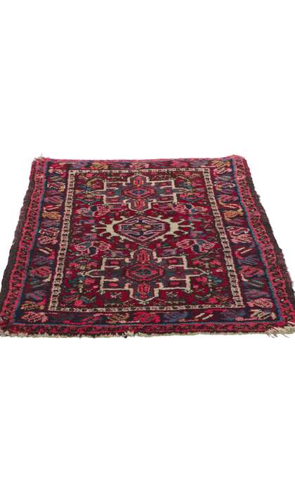 2 x 3 Vintage Persian Heriz Rug 78347