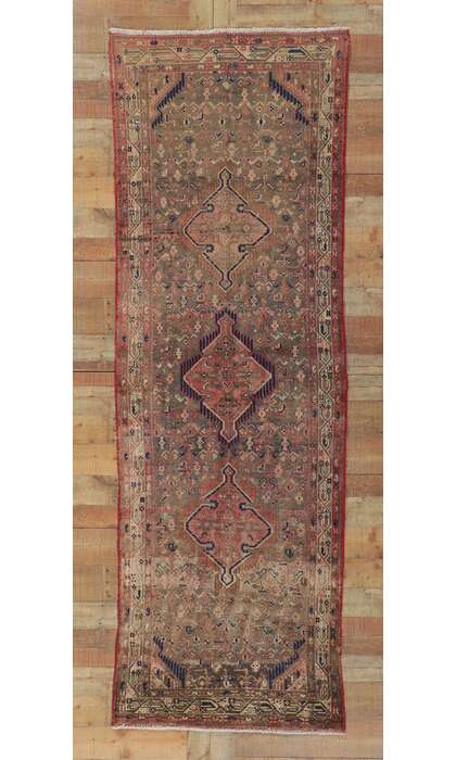 3 x 10 Vintage Persian Hamadan Runner 61136