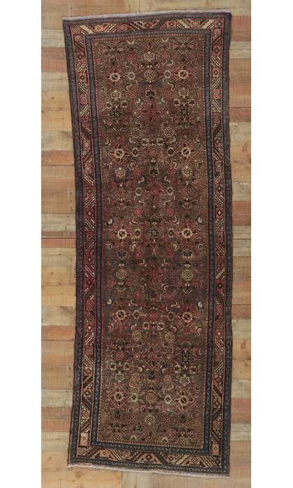 3 x 10 Vintage Persian Hamadan Rug 61162