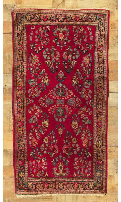 3 x 5 Vintage Persian Sarouk Rug 78315