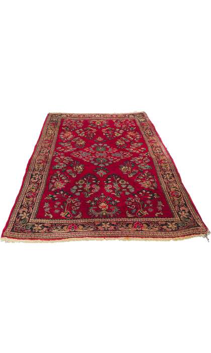 3 x 5 Vintage Persian Sarouk Rug 78315