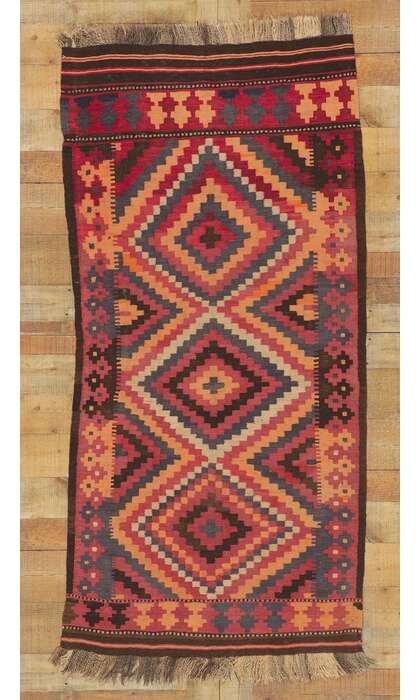 3 x 6 Vintage Afghan Maimana Kilim Rug 77761
