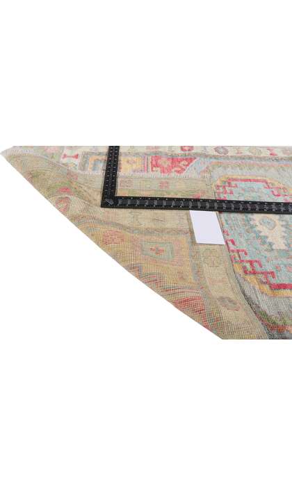 ​3 x 9 Modern Colorful Oushak Rug Runner 80969