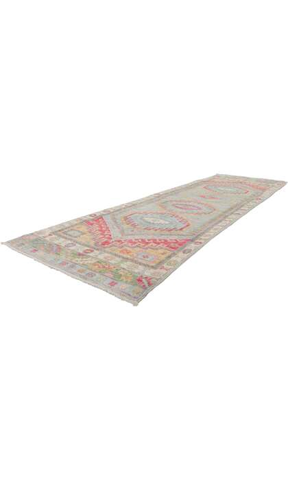 ​3 x 9 Modern Colorful Oushak Rug Runner 80969