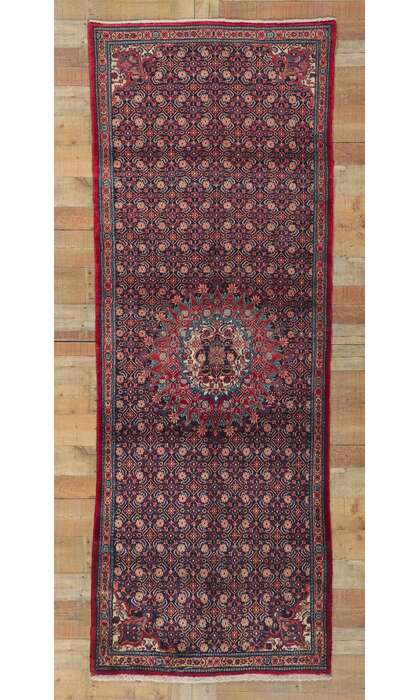 3 x 9 Vintage Persian Mashhad Runner 61150