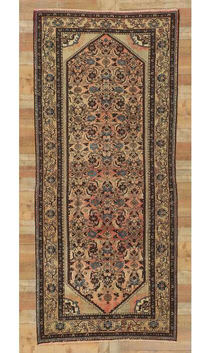 4 x 10 Vintage Persian Hamadan Rug 61153