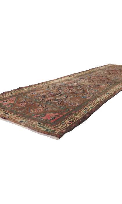 4 x 12 Vintage Persian Hamadan Runner 61173