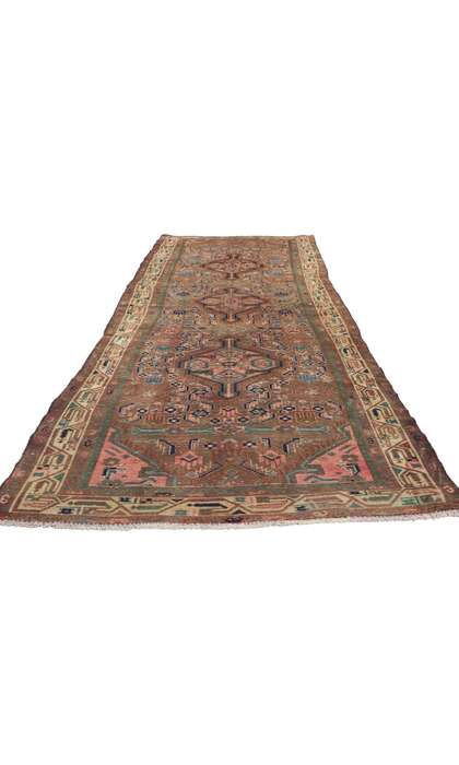 4 x 12 Vintage Persian Hamadan Runner 61173