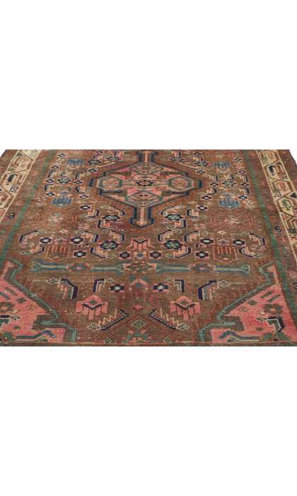 4 x 12 Vintage Persian Hamadan Runner 61173