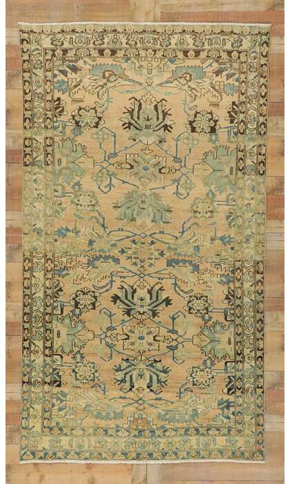 5 x 10 Vintage Persian Hamadan Rug 60954