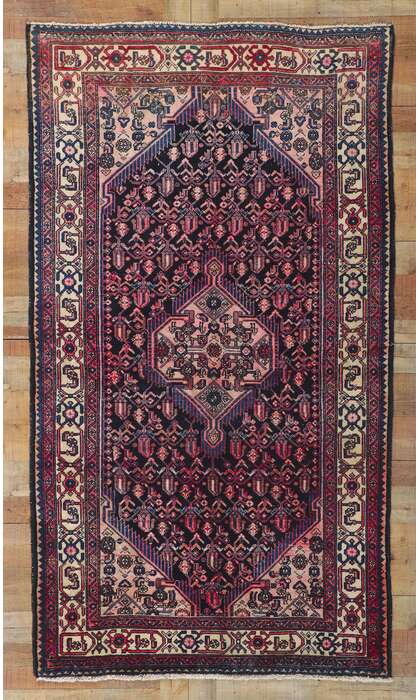 5 x 8 Vintage Persian Hamadan Rug 61122