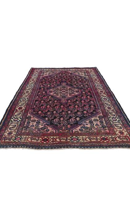 5 x 8 Vintage Persian Hamadan Rug 61122