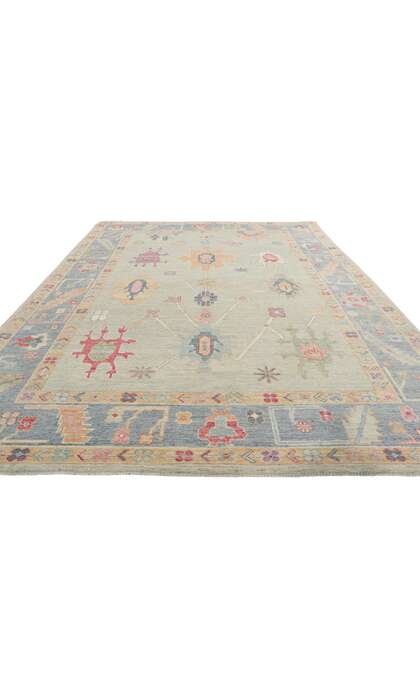 6 x 9 Colorful Oushak Rug 80919