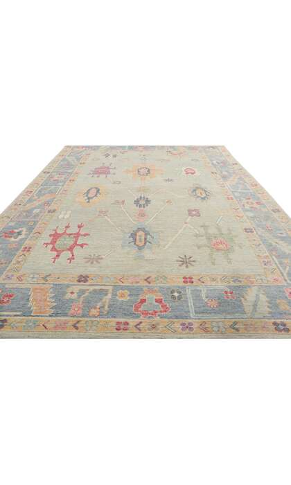 6 x 9 Colorful Oushak Rug 80919