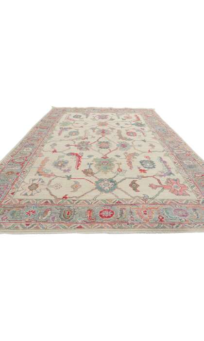 6 x 9 Colorful Oushak Rug 80971